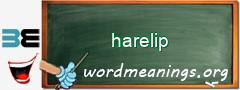 WordMeaning blackboard for harelip